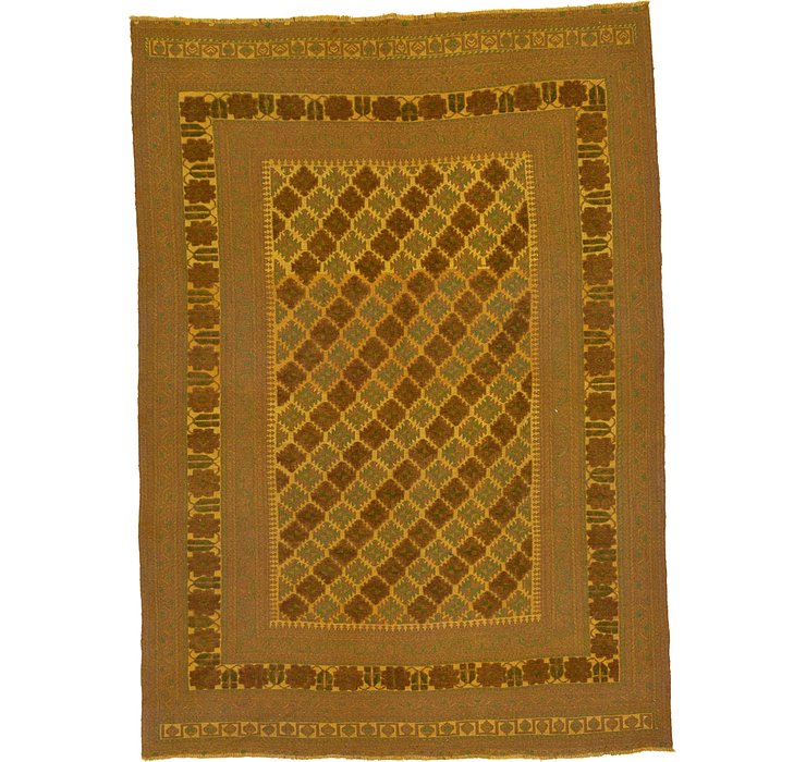 6' 7 x 9' Kilim Suzani Rug