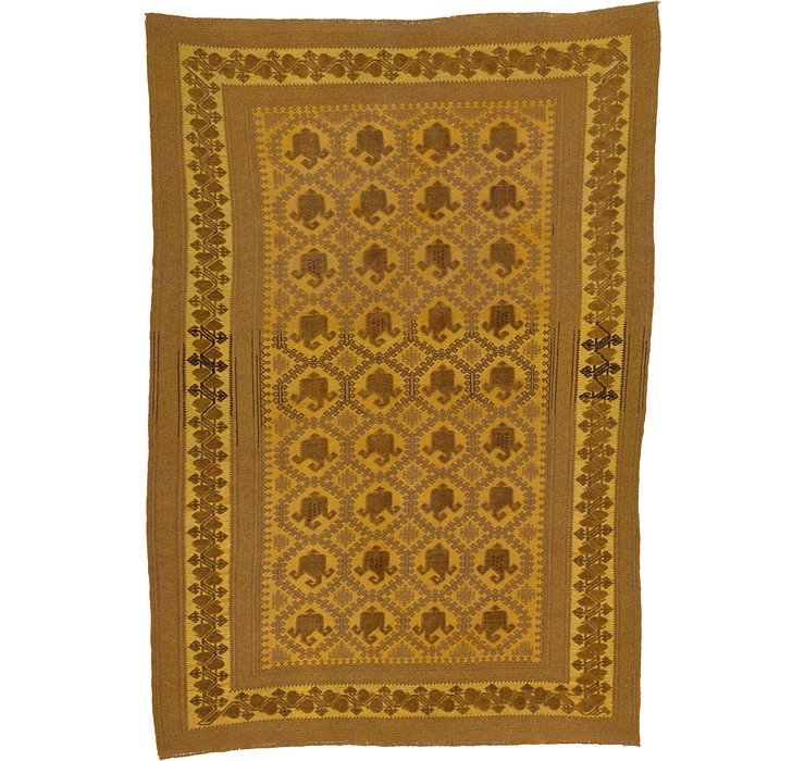 6' 6 x 9' 4 Kilim Suzani Rug