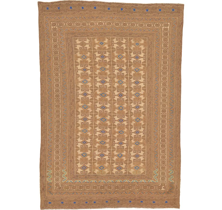 6' 2 x 9' Kilim Suzani Rug