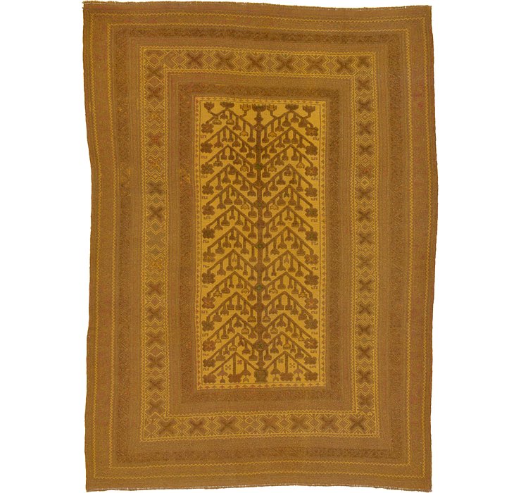 6' 7 x 9' Kilim Suzani Rug