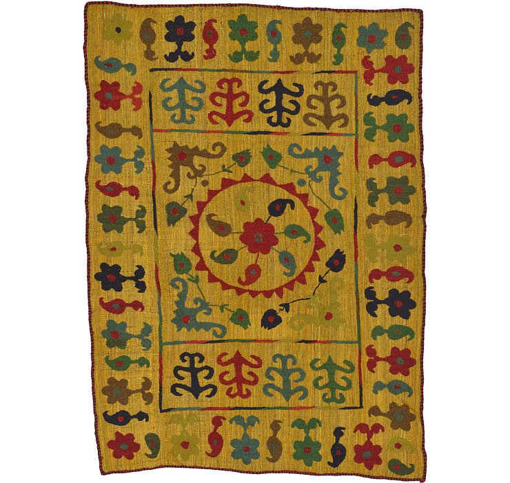 4' 8 x 6' 5 Kilim Suzani Rug