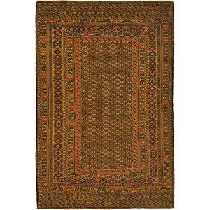 4' 5 x 6' 6 Kilim Afghan Rug