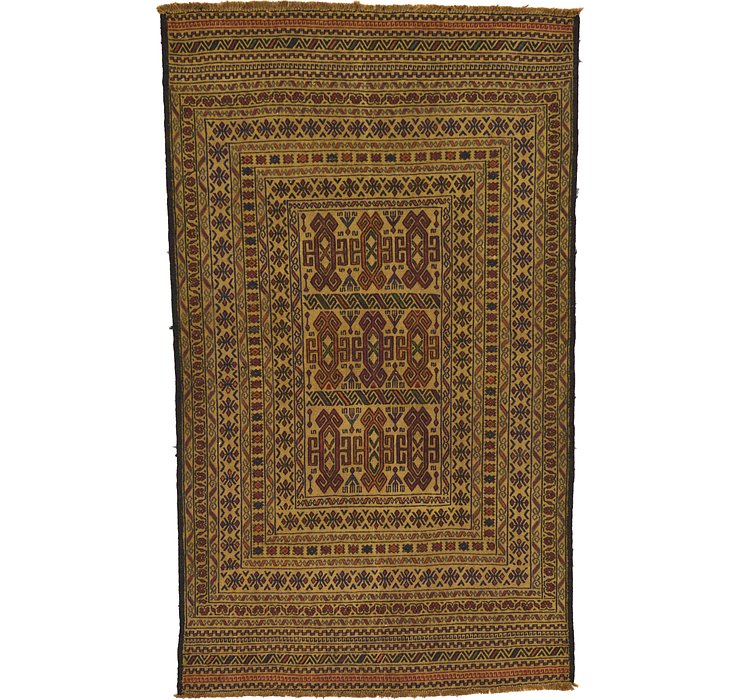 3' 8 x 6' 3 Kilim Afghan Rug