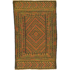 3' 10 x 6' 2 Kilim Afghan Rug