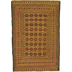 4' 3 x 6' 3 Kilim Afghan Rug