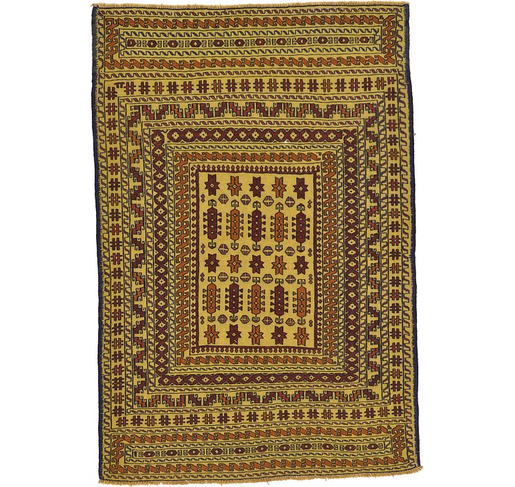 4' 5 x 6' 6 Kilim Afghan Rug