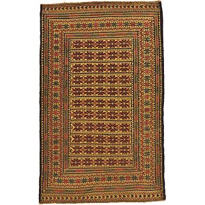 4' x 6' 5 Kilim Afghan Rug