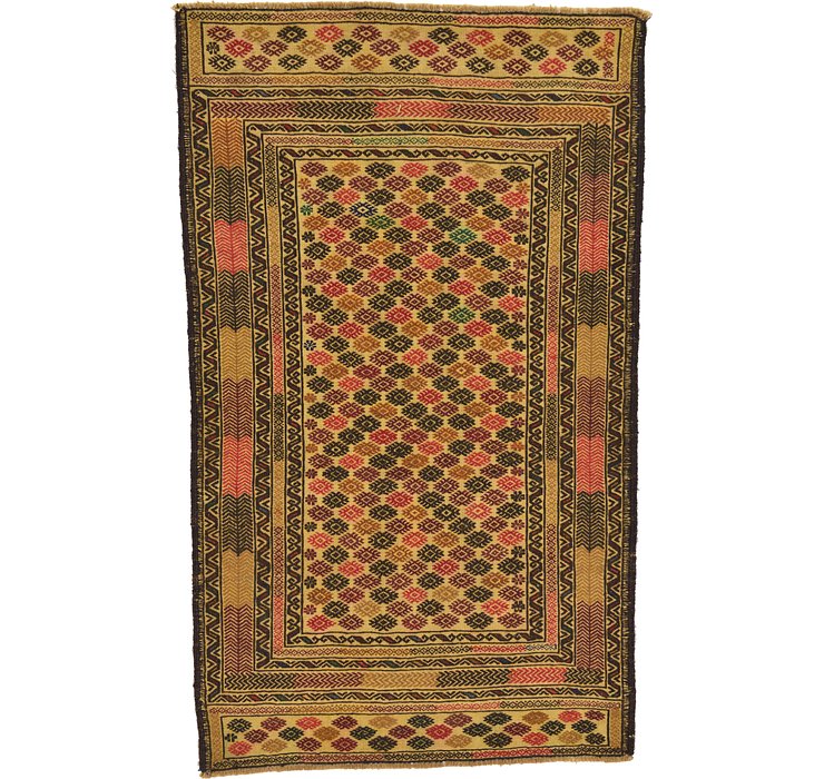 3' 9 x 6' Kilim Afghan Rug