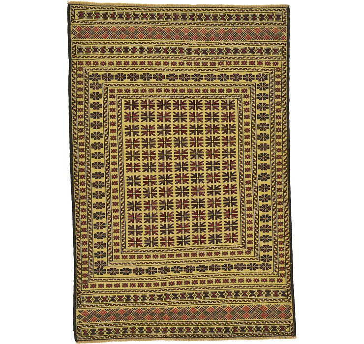 4' x 6' Kilim Afghan Rug