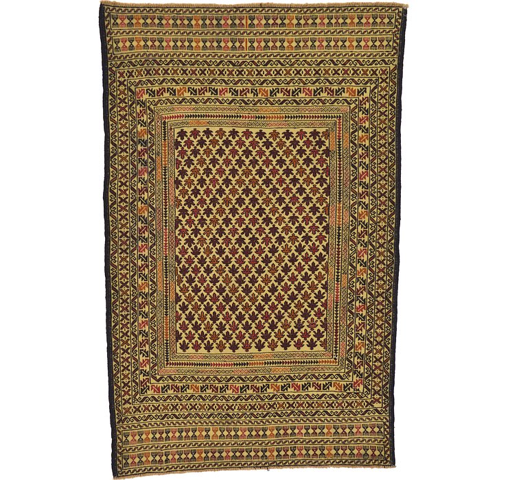 4' 3 x 6' 8 Kilim Afghan Rug