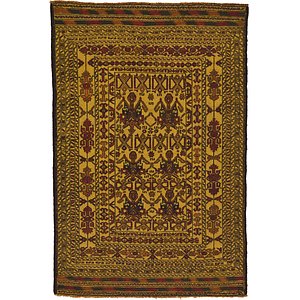 4' 3 x 6' 4 Kilim Afghan Rug