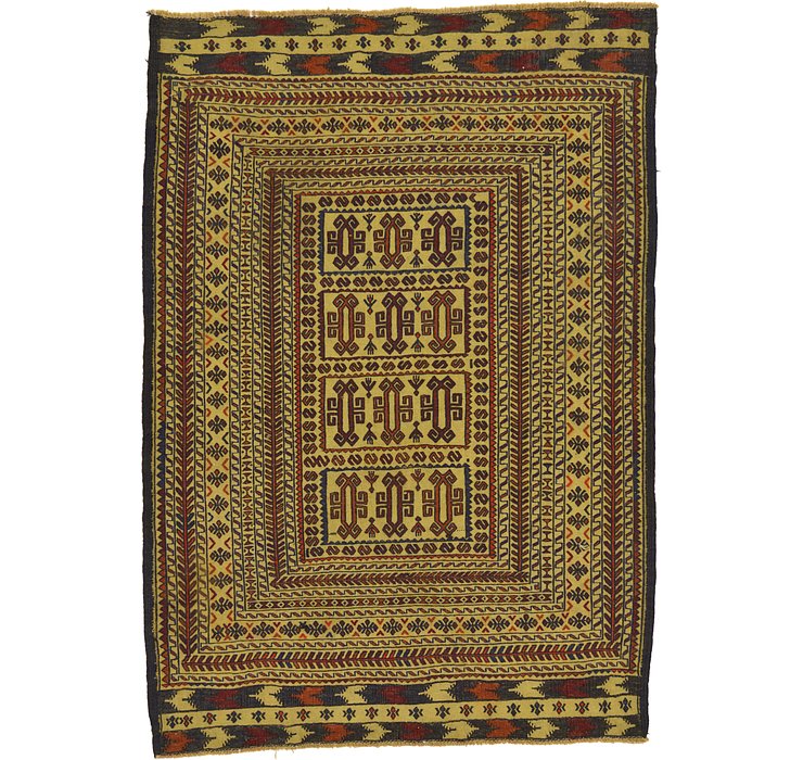 4' 4 x 6' 2 Kilim Afghan Rug