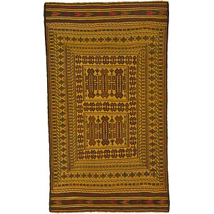 3' 9 x 6' 6 Kilim Afghan Rug