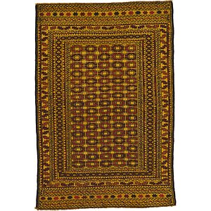 4' 2 x 6' 2 Kilim Afghan Rug