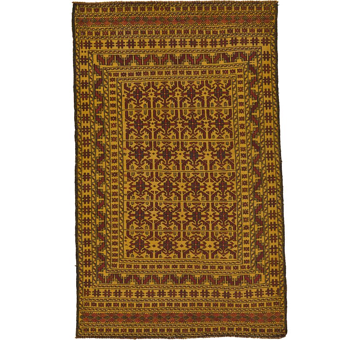 4' x 6' 6 Kilim Afghan Rug