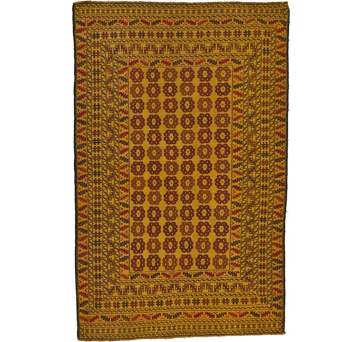 4' 3 x 6' 8 Kilim Afghan Rug