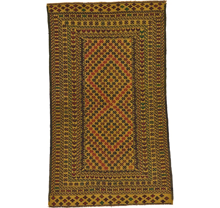 4' x 6' 8 Kilim Afghan Rug