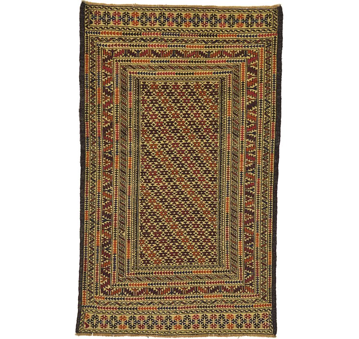 3' 9 x 6' 3 Kilim Afghan Rug