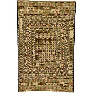 4' x 6' 3 Kilim Afghan Rug