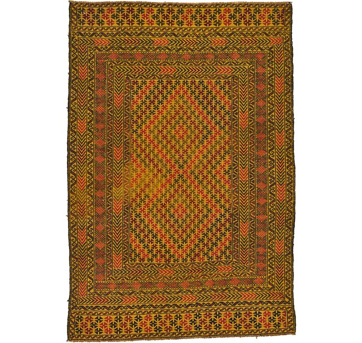 4' x 6' Kilim Afghan Rug