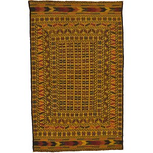 4' x 6' 5 Kilim Afghan Rug