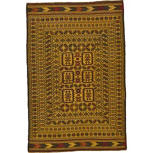 4' x 6' Kilim Afghan Rug
