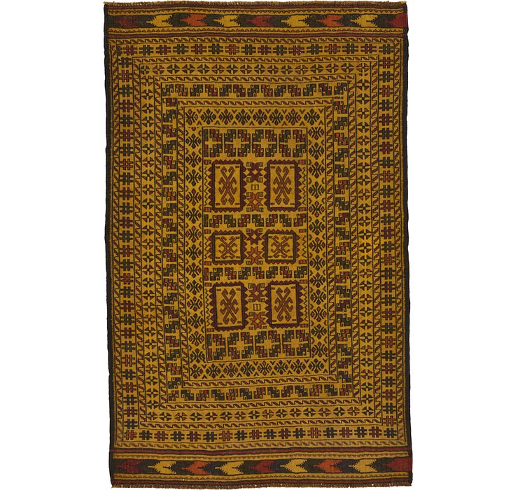 4' x 6' 5 Kilim Afghan Rug
