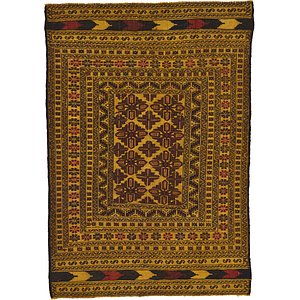 4' 2 x 6' Kilim Afghan Rug