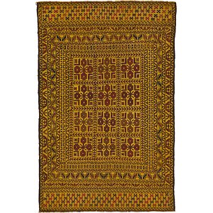 4' 2 x 6' 4 Kilim Afghan Rug