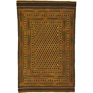 4' 3 x 6' 8 Kilim Afghan Rug
