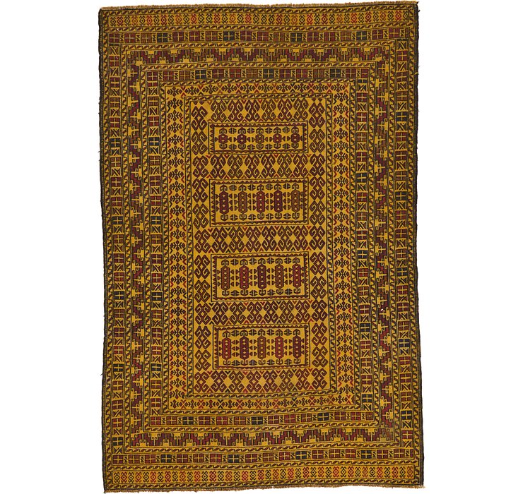 4' x 6' 3 Kilim Afghan Rug