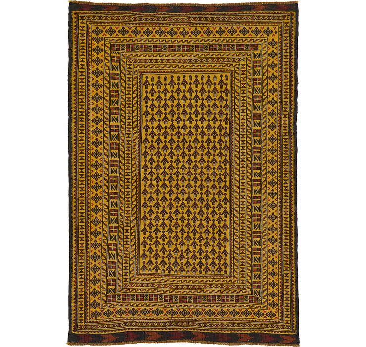 4' 3 x 6' 3 Kilim Afghan Rug