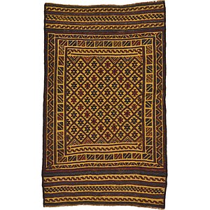 3' 8 x 6' Kilim Afghan Rug