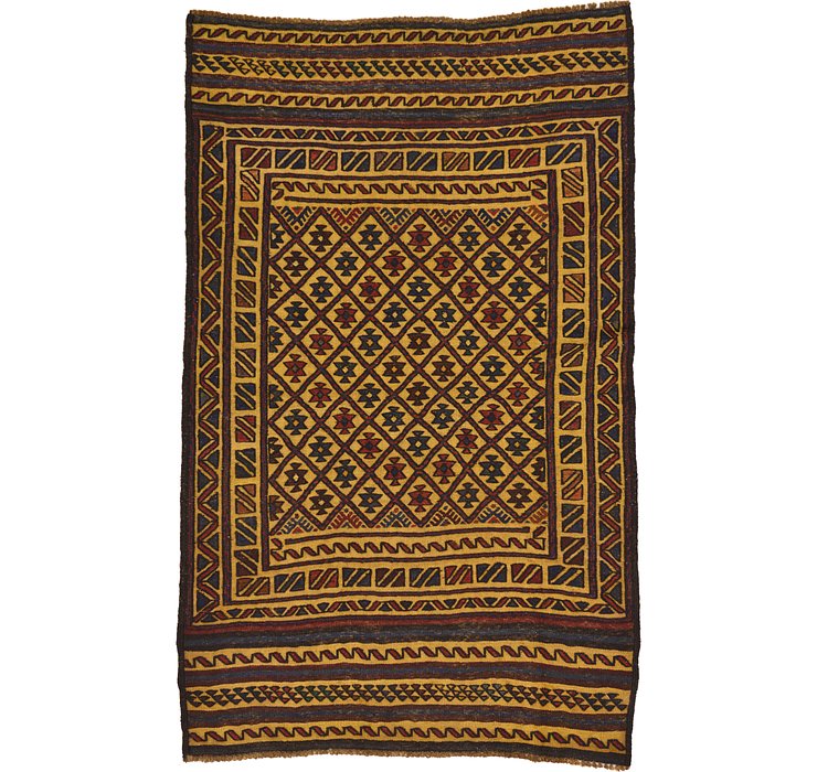 3' 8 x 6' Kilim Afghan Rug