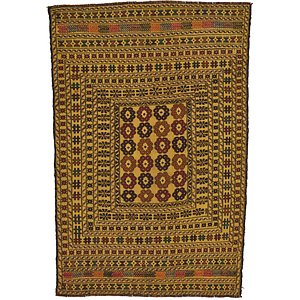 4' x 5' 9 Kilim Afghan Rug