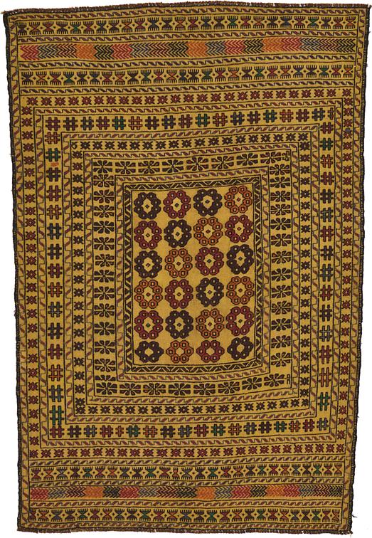 Cream 4 X 5 9 Kilim Afghan Rug Area Rugs Erugs Main Image Of Rug