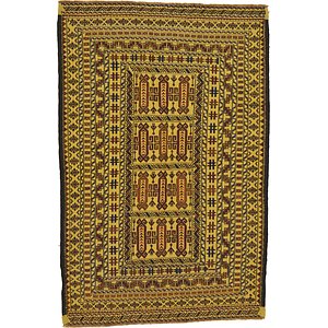 4' x 6' 2 Kilim Afghan Rug