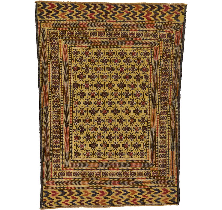 4' 7 x 6' 3 Kilim Afghan Rug