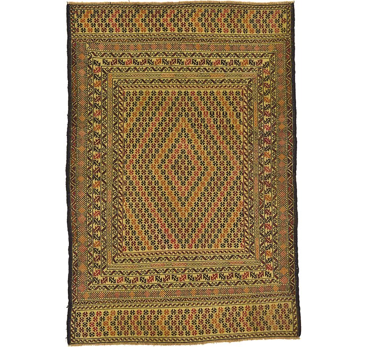4' 5 x 6' 8 Kilim Afghan Rug