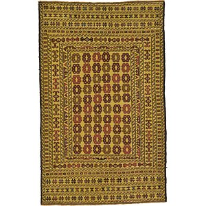 4' x 6' 4 Kilim Afghan Rug