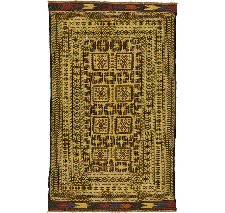 3' 10 x 6' 4 Kilim Afghan Rug