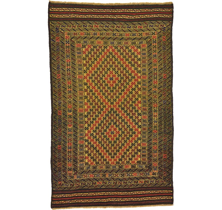 4' x 6' 6 Kilim Afghan Rug