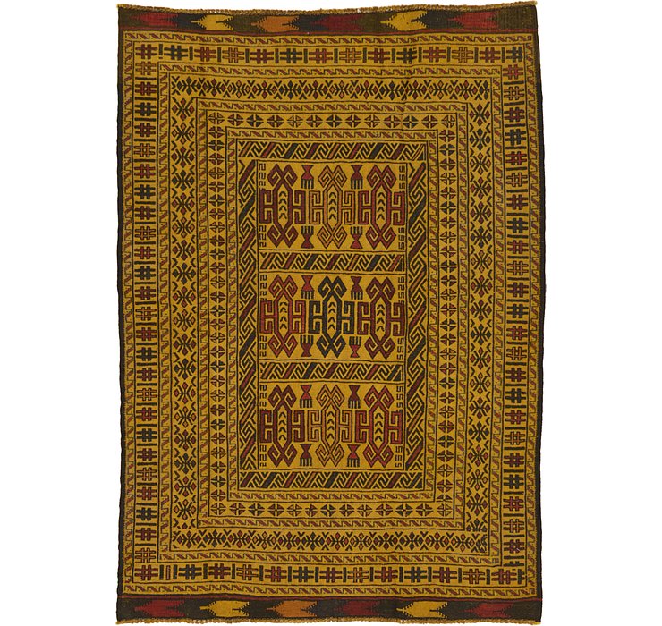 4' 3 x 6' Kilim Afghan Rug