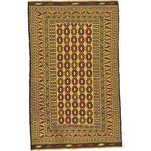 3' 10 x 6' 3 Kilim Afghan Rug