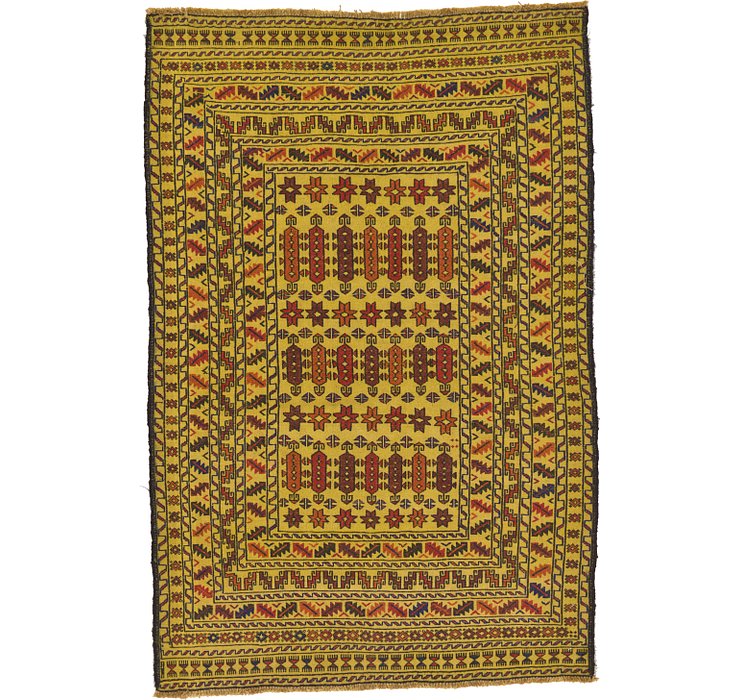 4' x 6' Kilim Afghan Rug