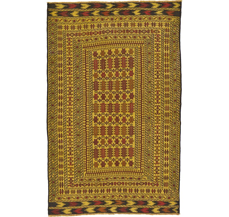 4' 4 x 6' 9 Kilim Afghan Rug