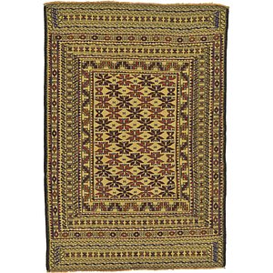 4' 4 x 6' 3 Kilim Afghan Rug