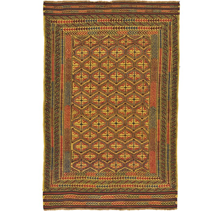 4' x 6' Kilim Afghan Rug