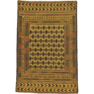 4' x 6' 3 Kilim Afghan Rug