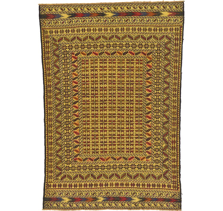 4' 3 x 6' 2 Kilim Afghan Rug